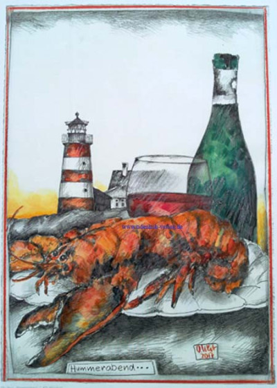 Hummerabend" von OLE WEST. von Ole West